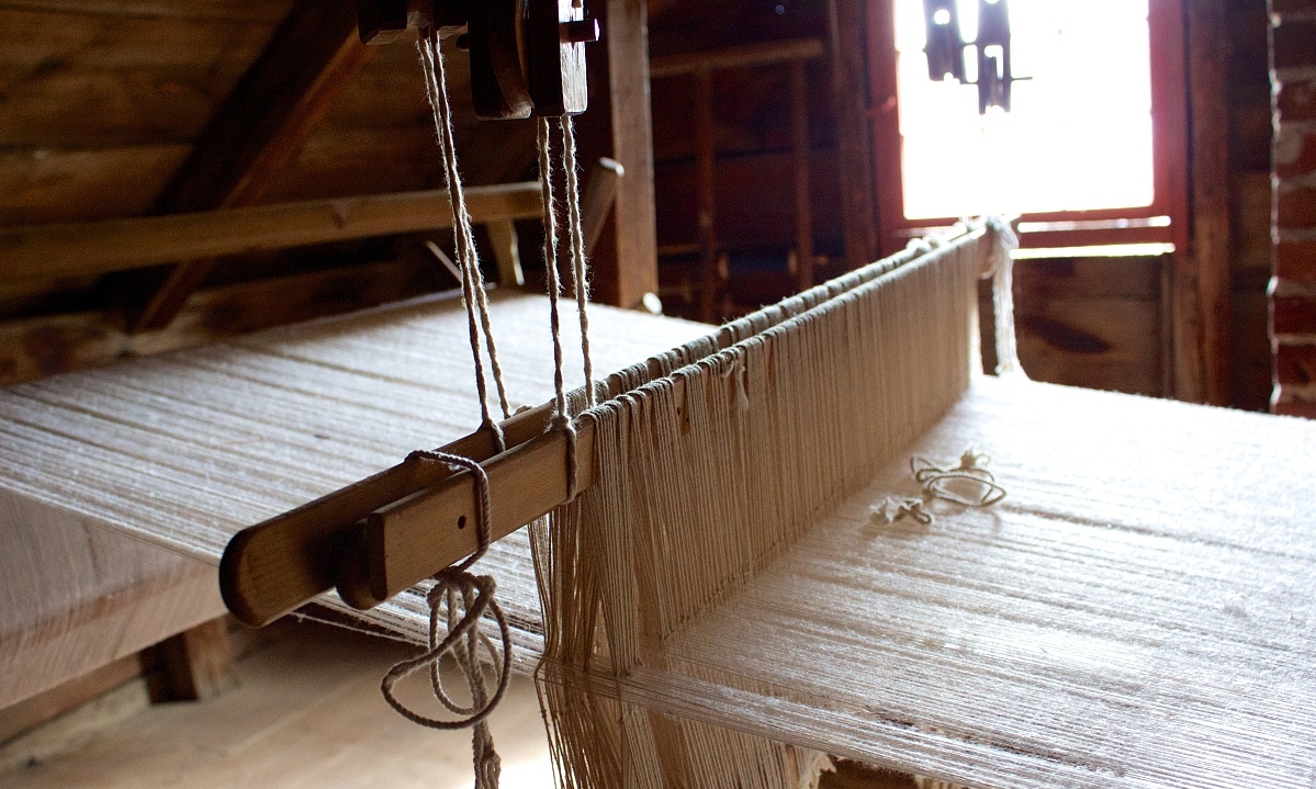 手紡的床單 手紡的床單