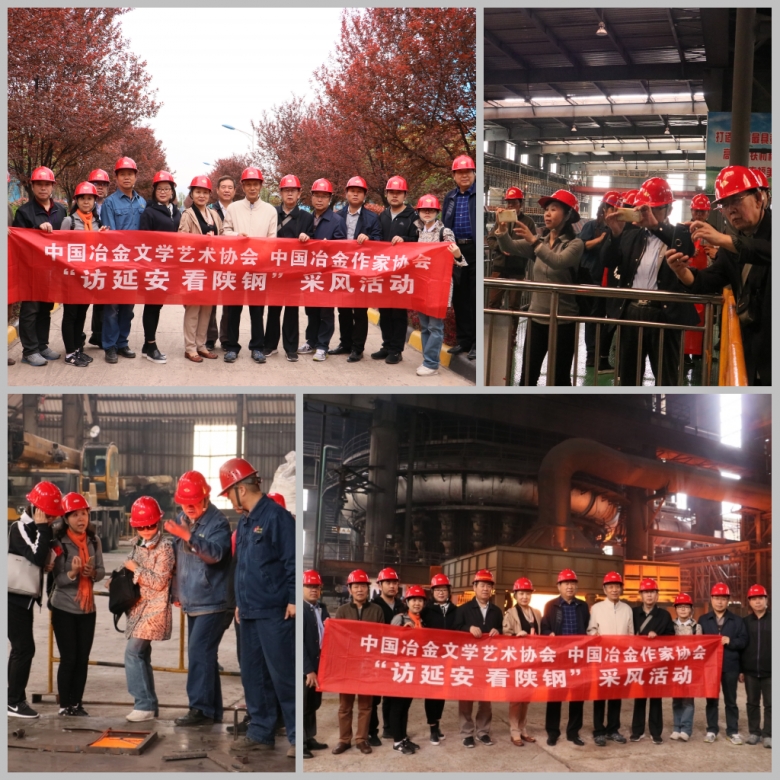 中國冶金文協、作協“訪延安 看陜鋼”采風活動走進陜鋼集團漢鋼公司 中國冶金文協、作協“訪延安 看陜鋼”采風活動走進陜鋼集團漢鋼公司