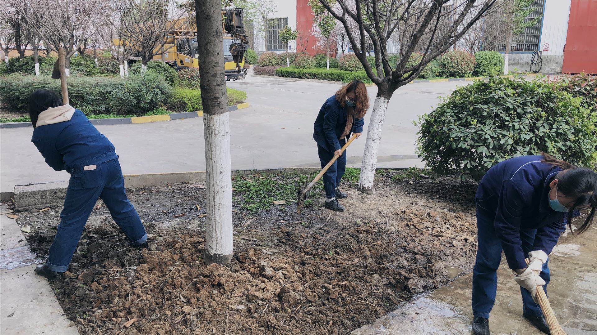 【美麗漢鋼】公司春季綠化美化工作開展如火如荼 【美麗漢鋼】公司春季綠化美化工作開展如火如荼
